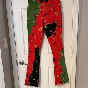 Valabasas Men’s size 29 Multicolor Stacked Patchwork Jeans